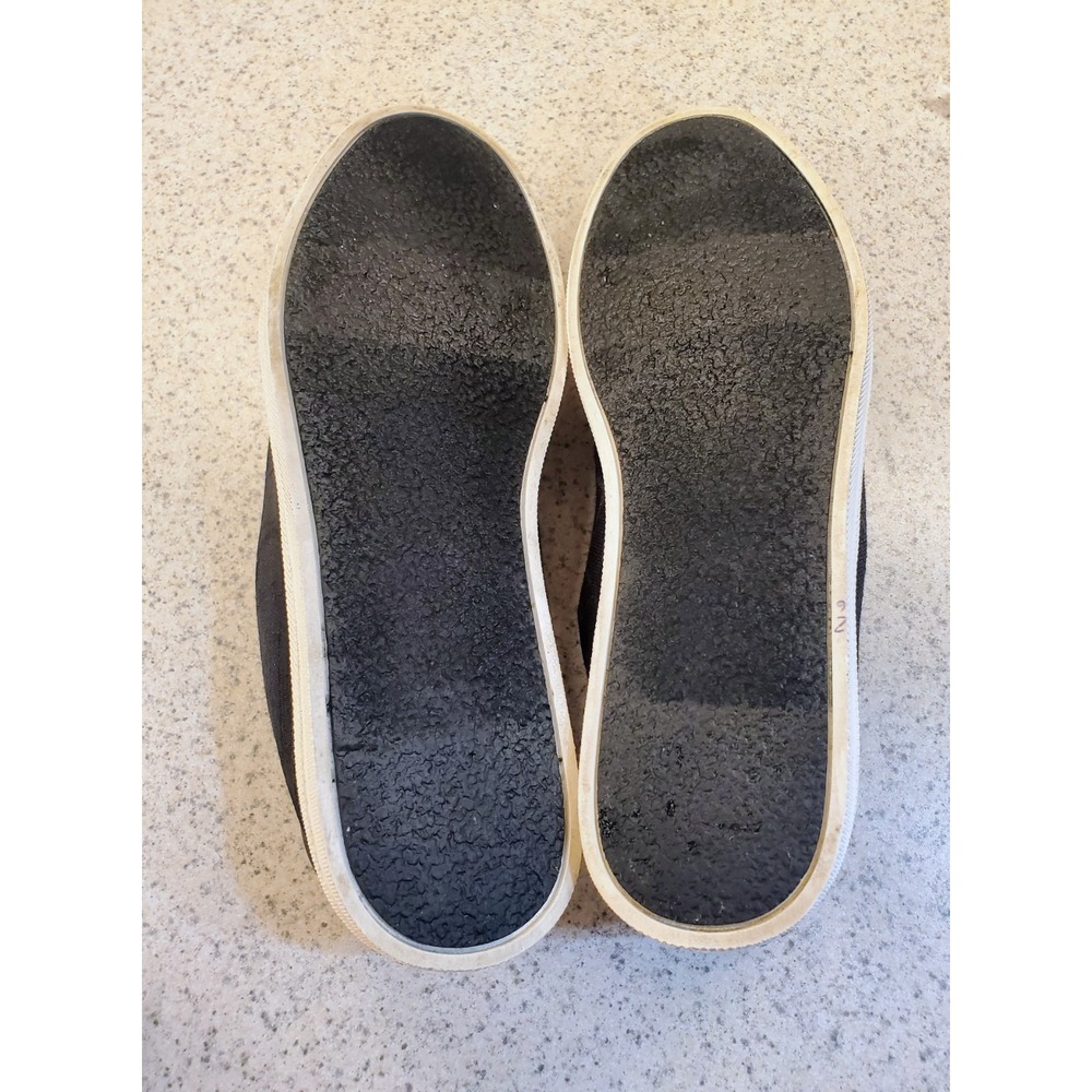 Calvin Klein Logo Sneakers Merlinda‎ Womens Shoes 8 1/2 M Black White Leather - Picture 5 of 9